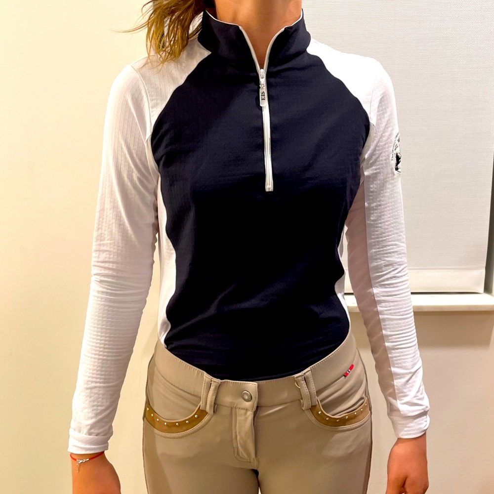 Eis Colorblocked Black and White Sun Shirt size S